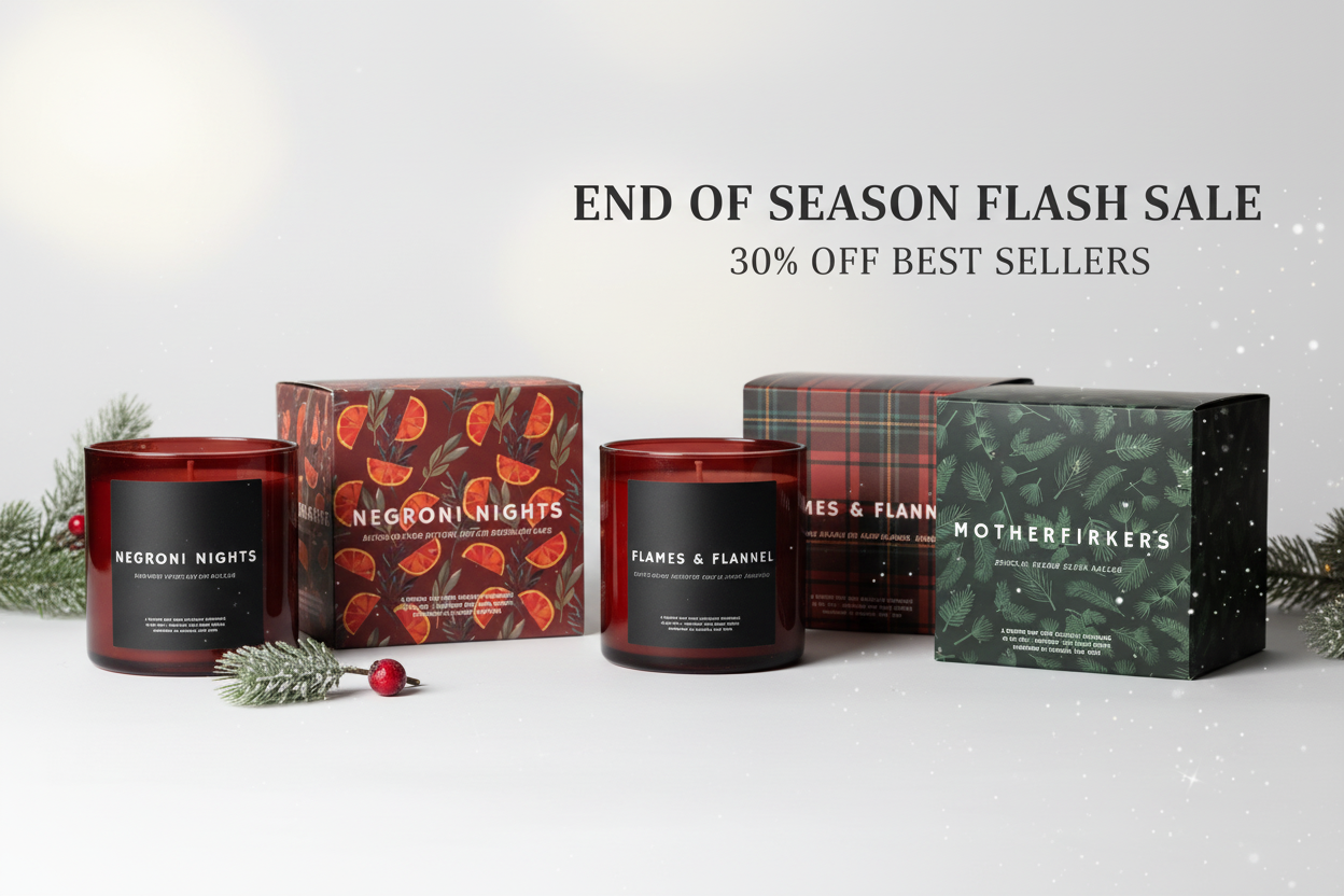 End of Season Flash Sale - Negroni Nights, Flames & Flannel, Motherfirkers