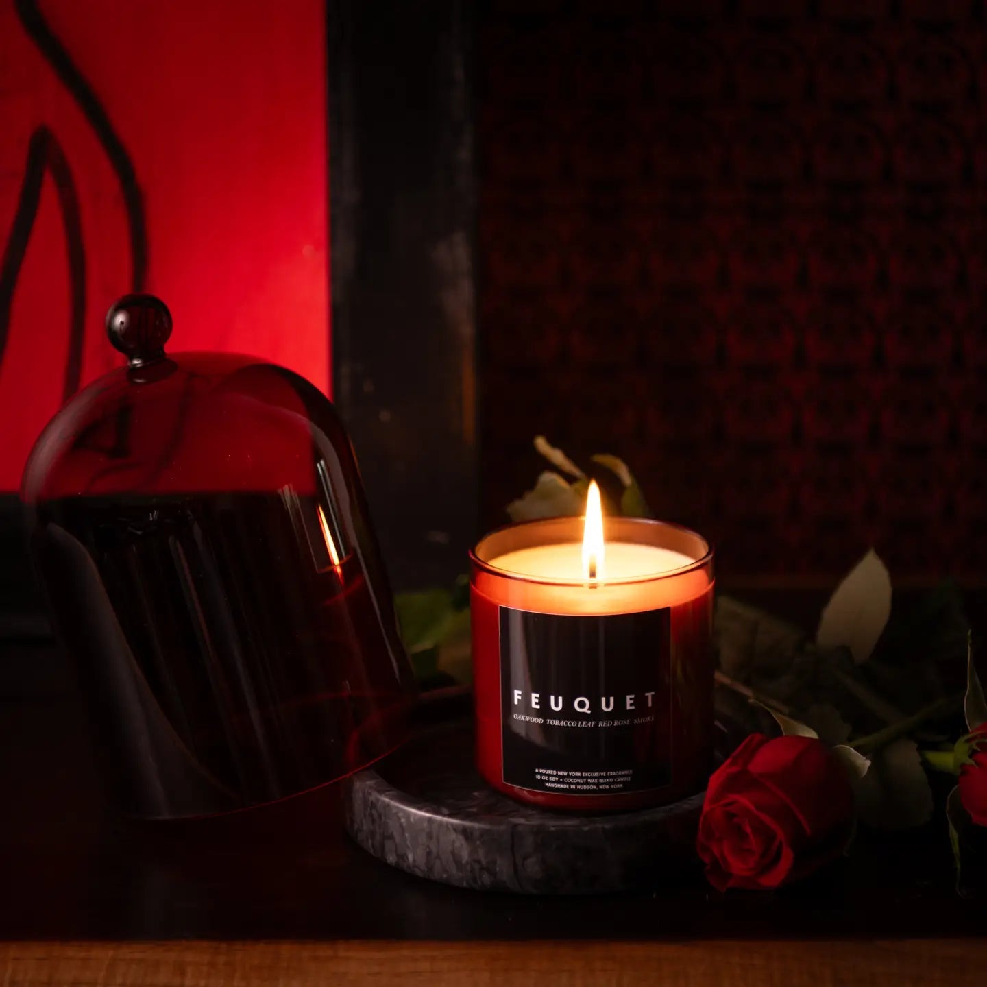 FEUQUET - Candle - Moody Lifestyle Shot - Poured New York