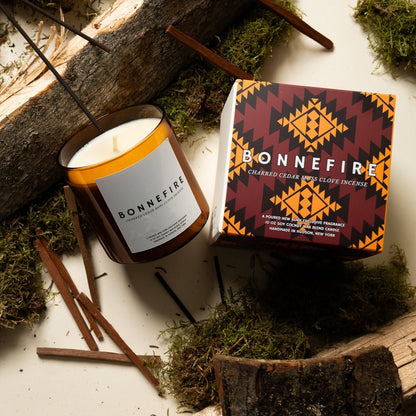 BONNEFIRE - Candle - Moody Lifestyle Shot - Poured New York