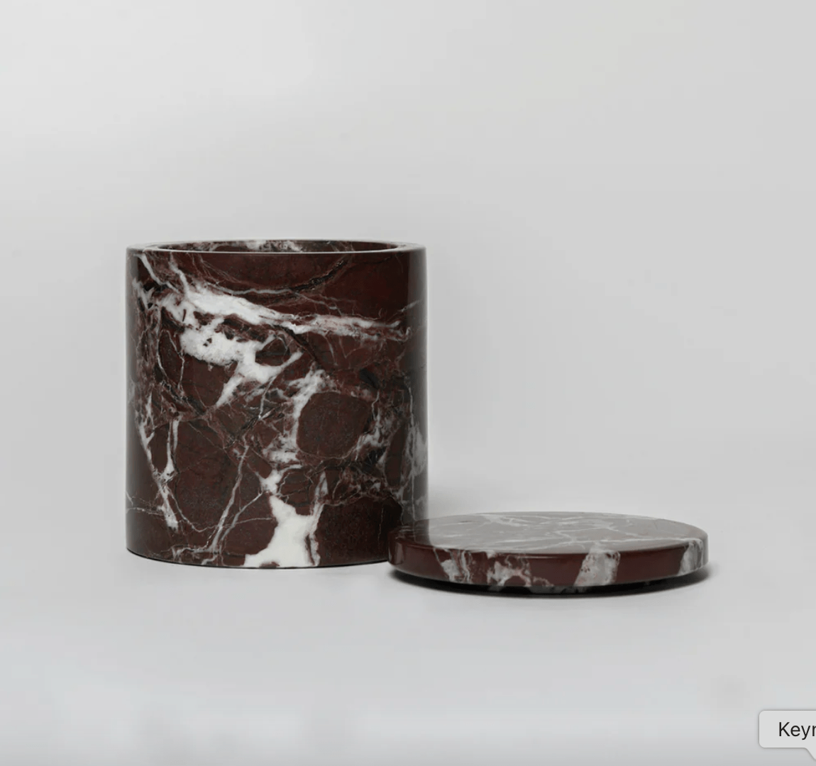 RED MARBLE CANDLE - Poured New York