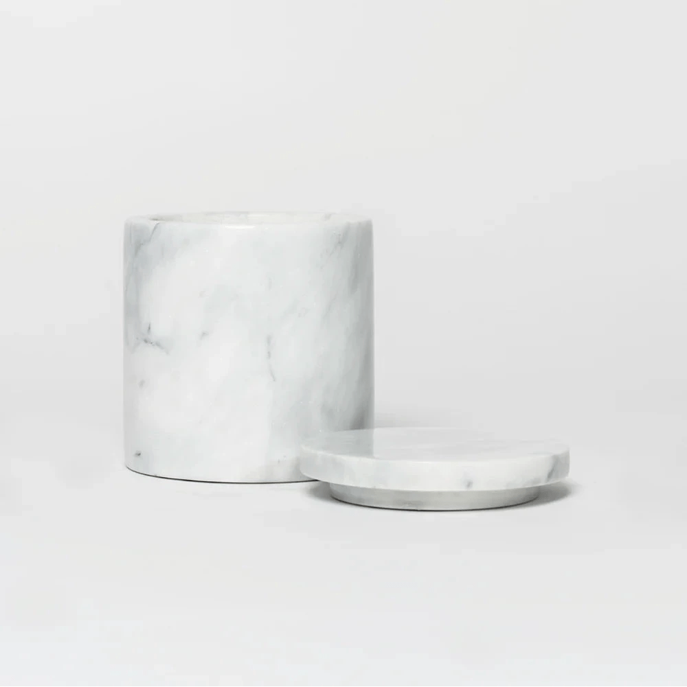 WHITE MARBLE CANDLE - Poured New York